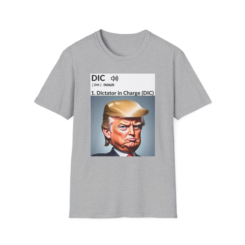 Unisex Softstyle T-Shirt - 'Dictator in Charge' Graphic Tee