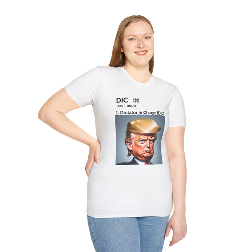 Unisex Softstyle T-Shirt - 'Dictator in Charge' Graphic Tee