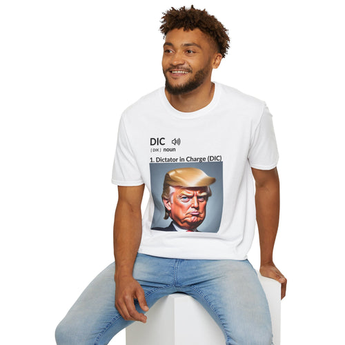Unisex Softstyle T-Shirt - 'Dictator in Charge' Graphic Tee