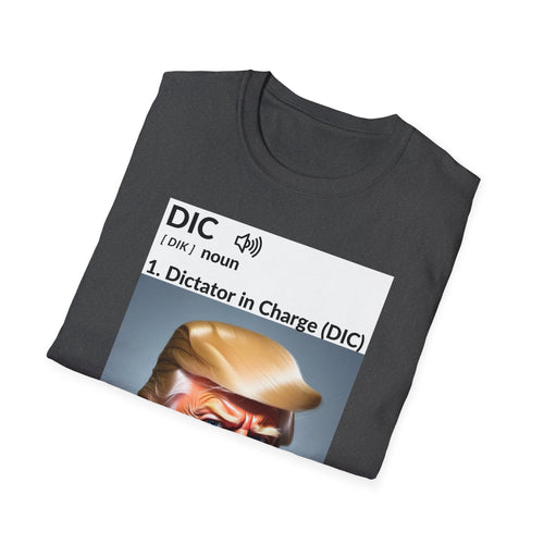 Unisex Softstyle T-Shirt - 'Dictator in Charge' Graphic Tee