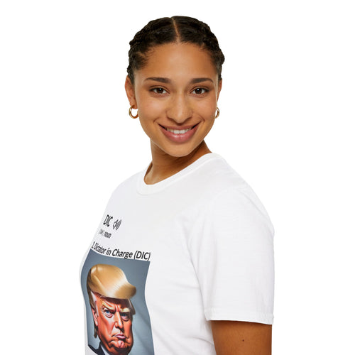 Unisex Softstyle T-Shirt - 'Dictator in Charge' Graphic Tee