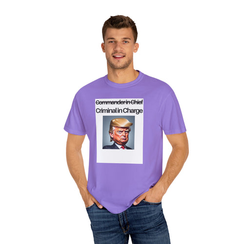 Copy of Unisex Garment-Dyed T-Shirt with Political Humor - Statement Tee