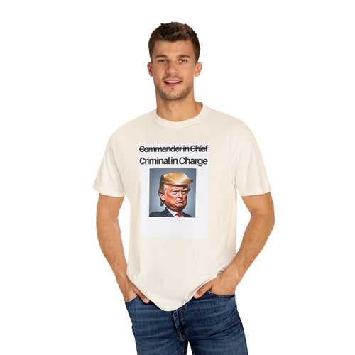 Copy of Unisex Garment-Dyed T-Shirt with Political Humor - Statement Tee