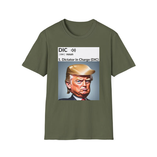 Unisex Softstyle T-Shirt - 'Dictator in Charge' Graphic Tee