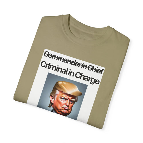 Copy of Unisex Garment-Dyed T-Shirt with Political Humor - Statement Tee