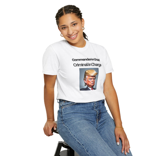 Copy of Unisex Garment-Dyed T-Shirt with Political Humor - Statement Tee