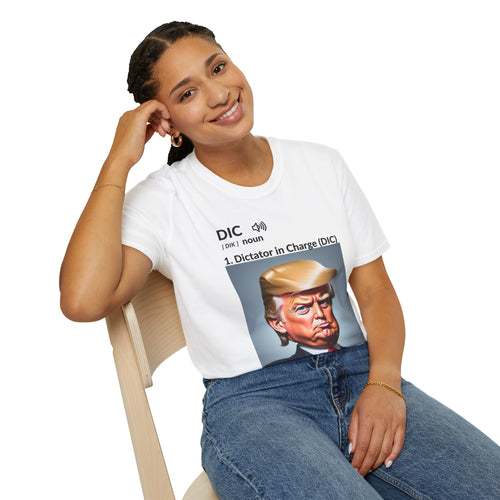 Unisex Softstyle T-Shirt - 'Dictator in Charge' Graphic Tee