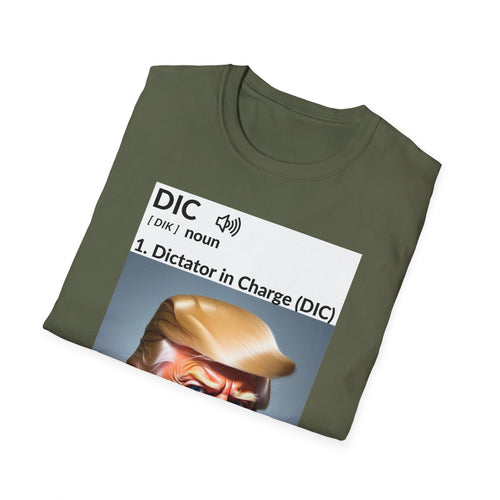 Unisex Softstyle T-Shirt - 'Dictator in Charge' Graphic Tee