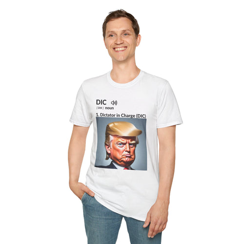 Unisex Softstyle T-Shirt - 'Dictator in Charge' Graphic Tee