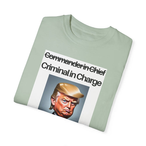 Copy of Unisex Garment-Dyed T-Shirt with Political Humor - Statement Tee
