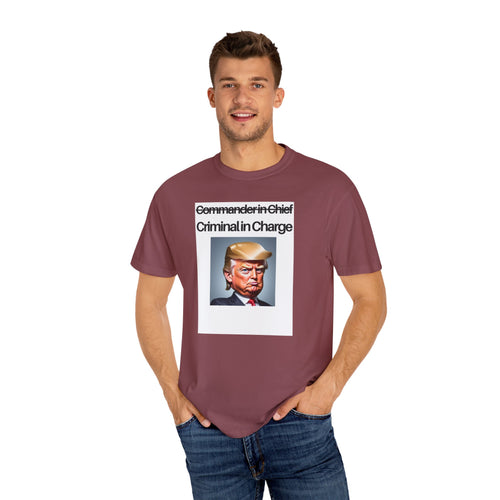 Copy of Unisex Garment-Dyed T-Shirt with Political Humor - Statement Tee