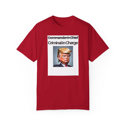 Copy of Unisex Garment-Dyed T-Shirt with Political Humor - Statement Tee